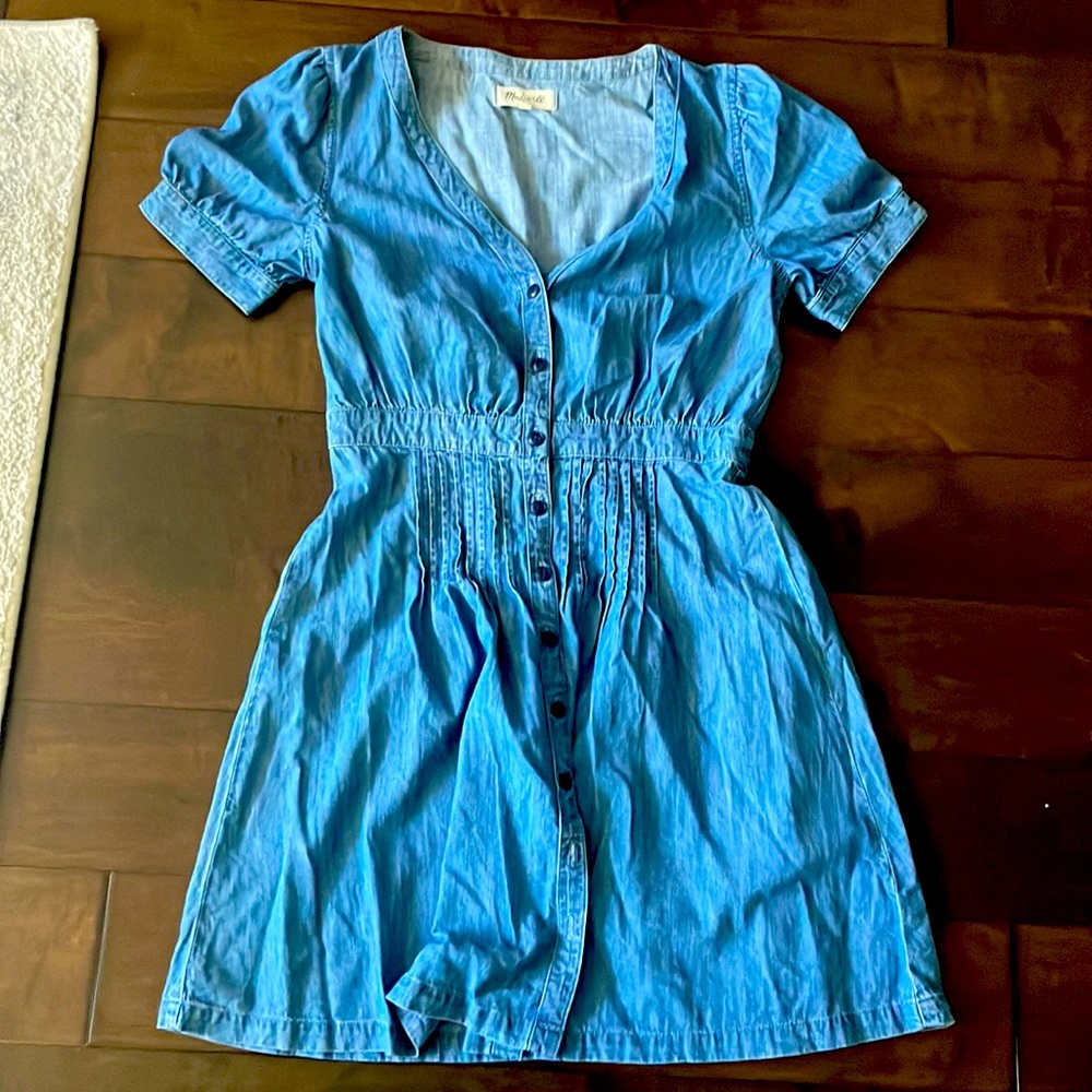 Madewell denim chambray dress size 6